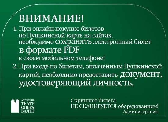 Внимание! Информация по программе культурного просвещения "Пушкинская карта".